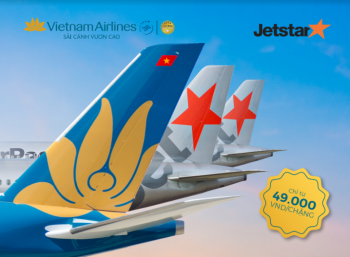 LIÊN DANH VIETNAM AIRLINES - JETSTAR PACIFIC GIỚI THIỆU GIÁ VÉ BAY NỘI ĐỊA CHỈ TỪ 49.000 ĐỒNG/CHẶNG
